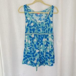 Super cute empire waist, tie back top